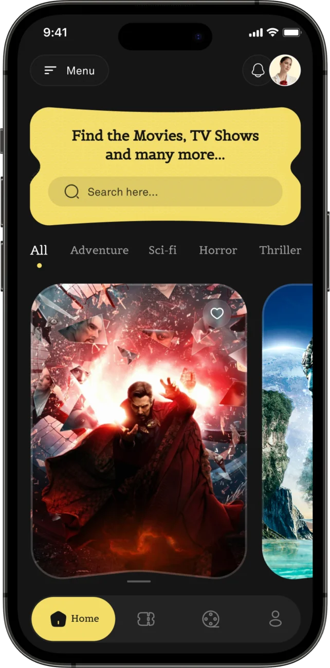 home screen