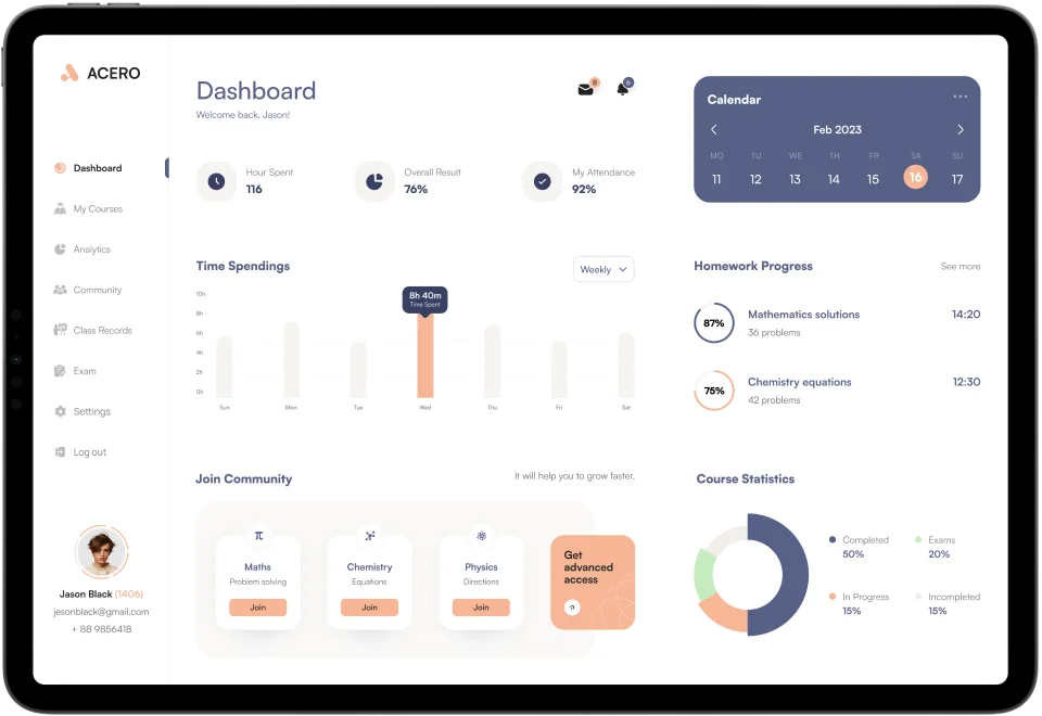 student dashboard